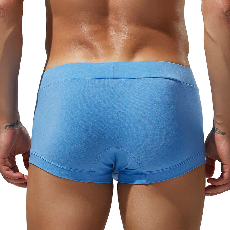 6 pieces SEOBEAN Men's underwear comfortable sweat-wicking boxers men's bump shorts