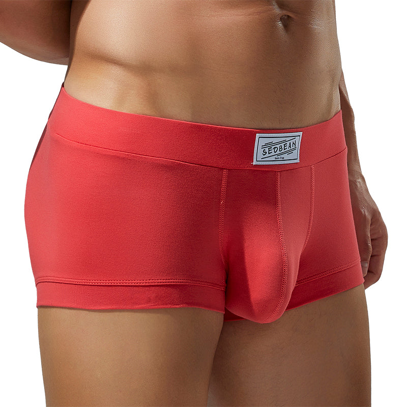 6 pieces SEOBEAN Men's underwear comfortable sweat-wicking boxers men's bump shorts