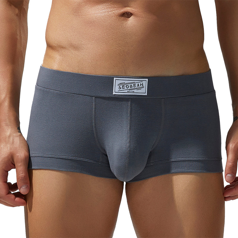 6 pieces SEOBEAN Men's underwear comfortable sweat-wicking boxers men's bump shorts