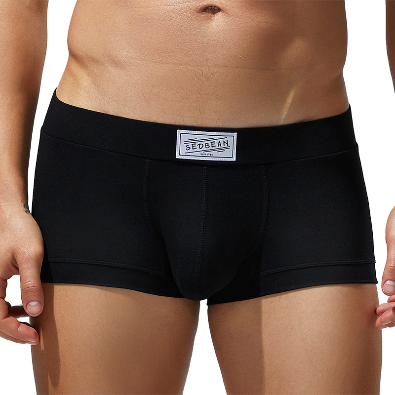 6 pieces SEOBEAN Men's underwear comfortable sweat-wicking boxers men's bump shorts