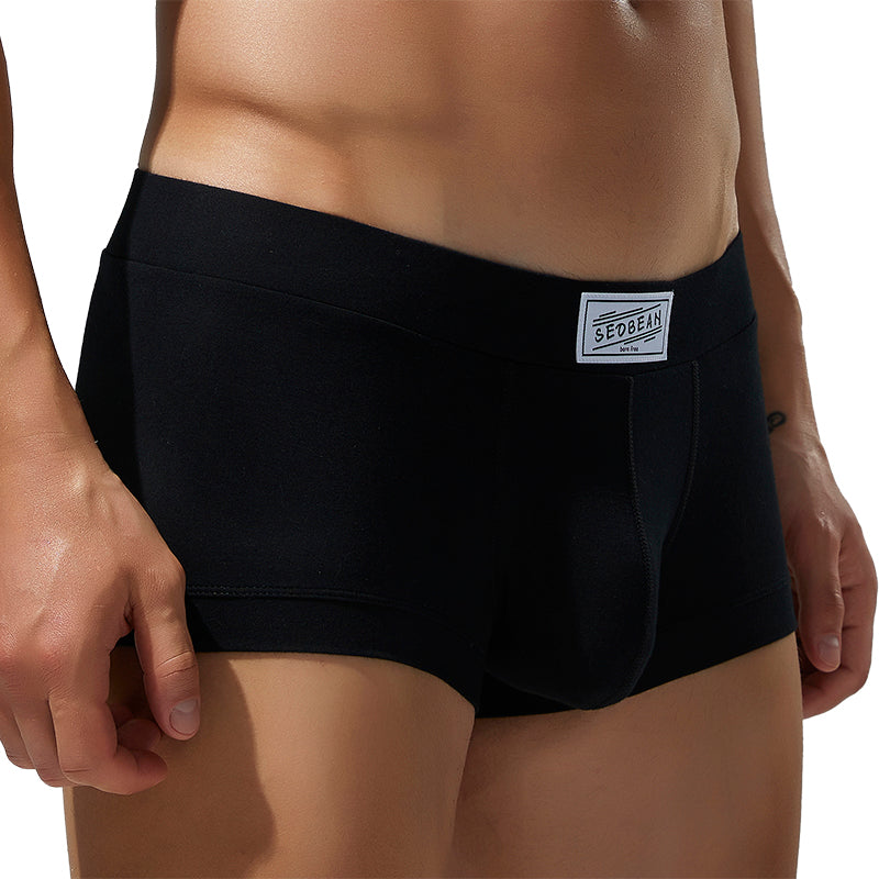 6 pieces SEOBEAN Men's underwear comfortable sweat-wicking boxers men's bump shorts