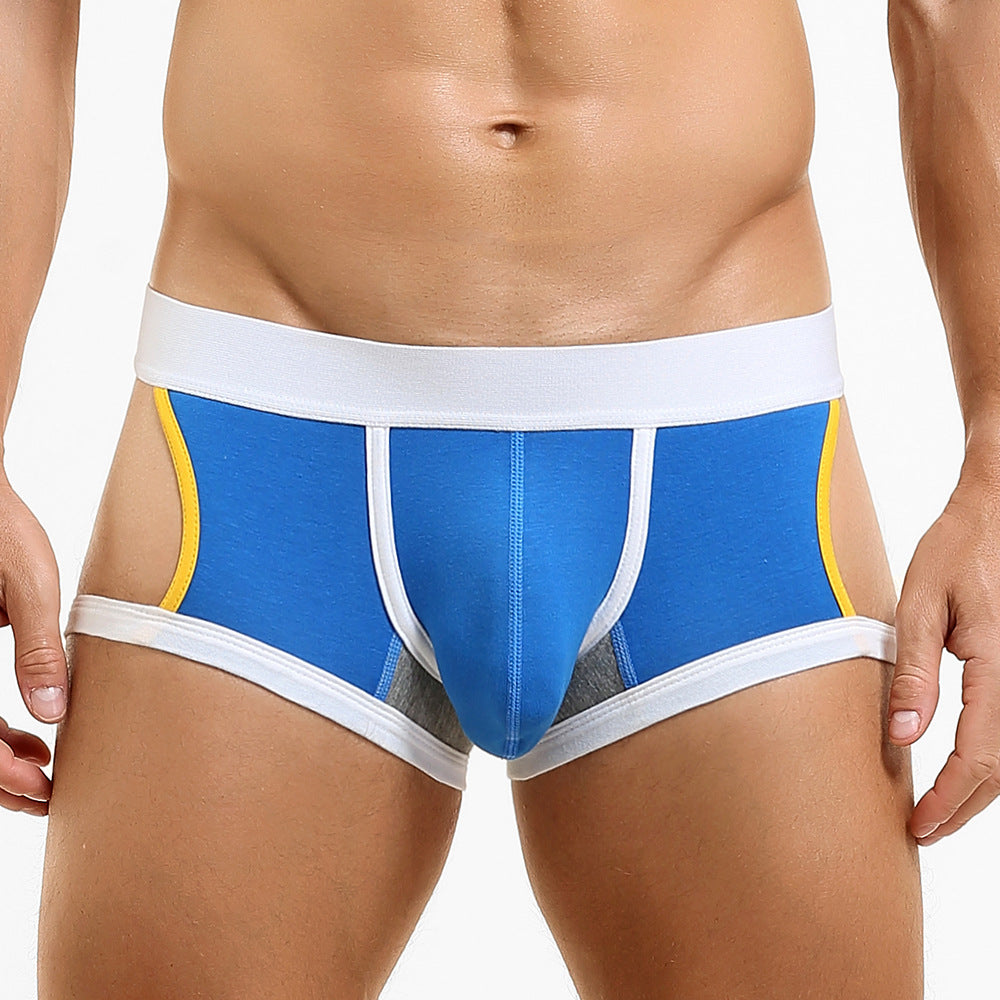 4-Pack SEOBEAN Men's Low Waist Printed Dragon Boxer Briefs U-Shaped Comfortable Lightweight Fashion Innerwear