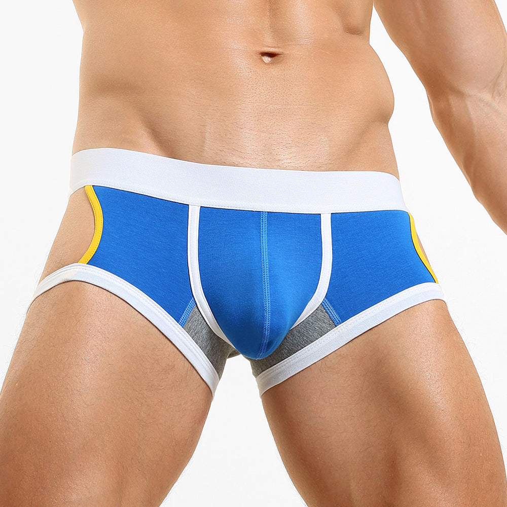 4-Pack SEOBEAN Men's Low Waist Printed Dragon Boxer Briefs U-Shaped Comfortable Lightweight Fashion Innerwear