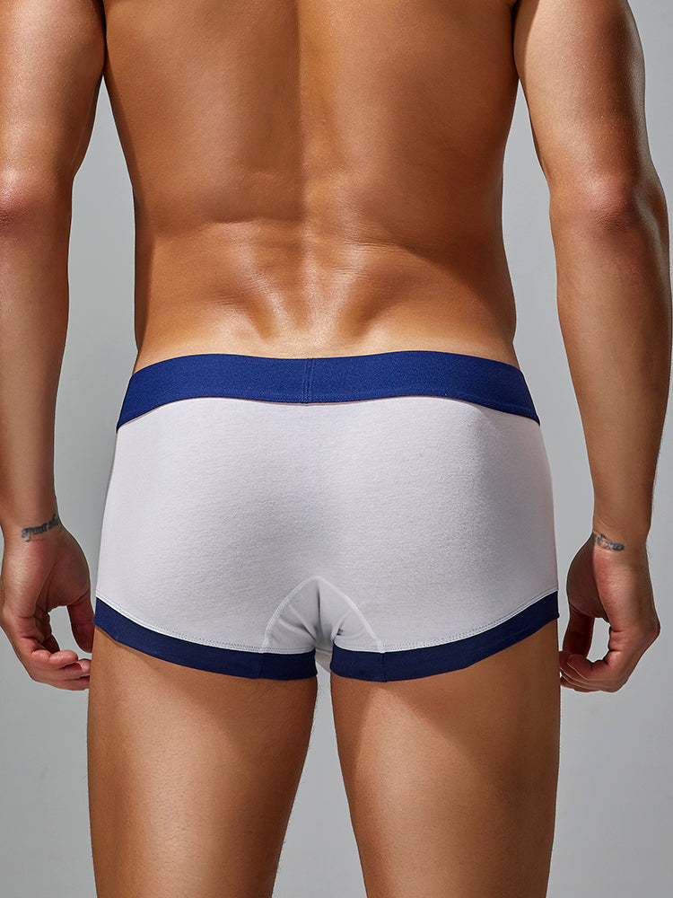 5-Pack SEOBEAN Men's Low Waist Printed Dragon Boxer Briefs U-Shaped Comfortable Lightweight Fashion Innerwear