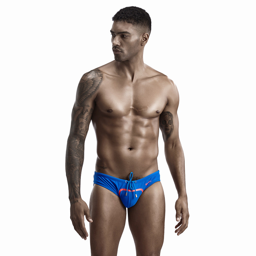 SEOBEAN Men's sexy triangle swim trunks quick-drying competitive hot spring beach surf swimsuit