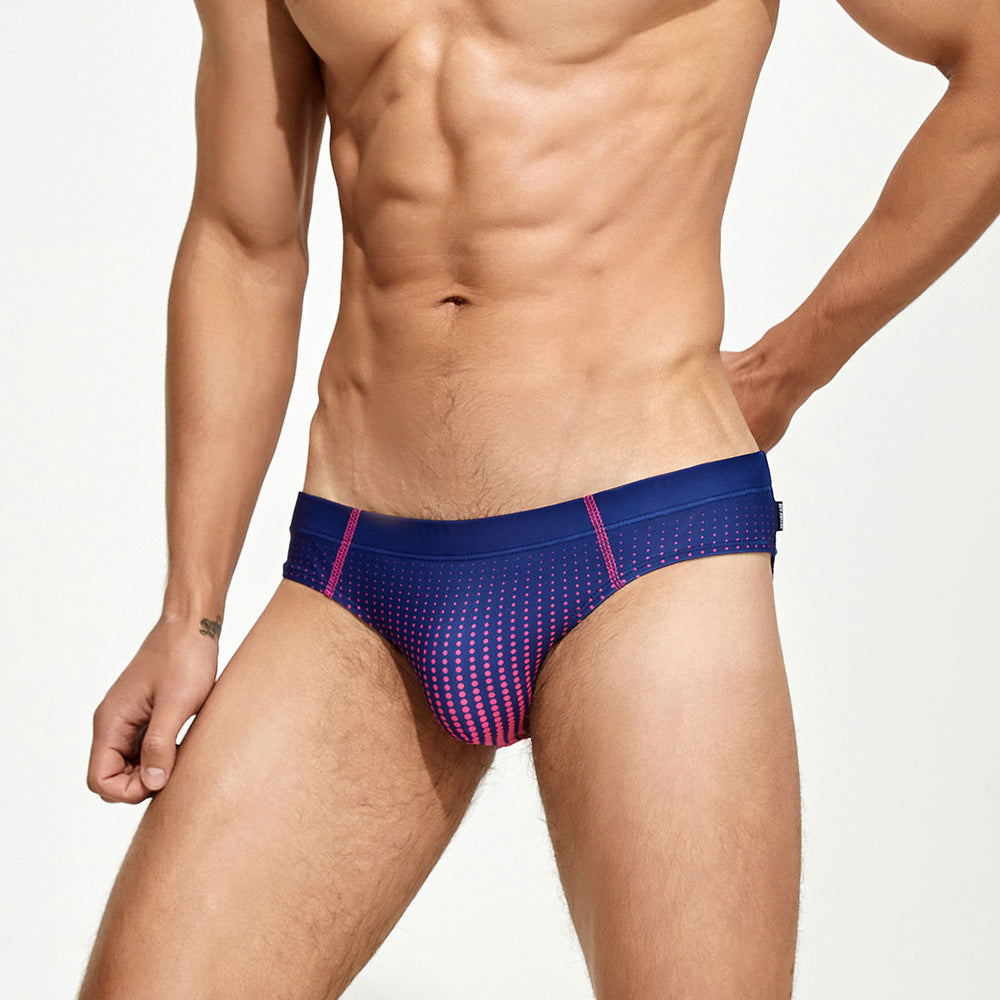 SEOBEAN Men's sexy triangle swim trunks quick-drying competitive hot spring beach surf swimsuit