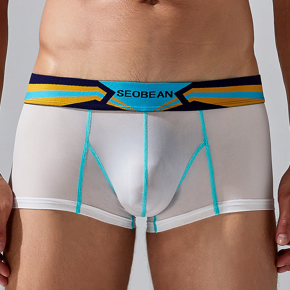 7 pieces SEOBEAN Men's underwear comfortable sweat-wicking boxers men's bump shorts