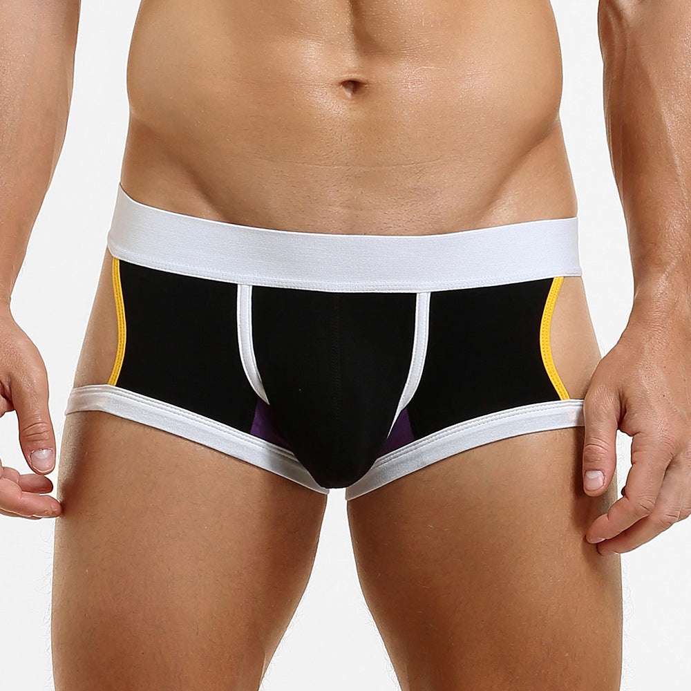 4-Pack SEOBEAN Men's Low Waist Printed Dragon Boxer Briefs U-Shaped Comfortable Lightweight Fashion Innerwear