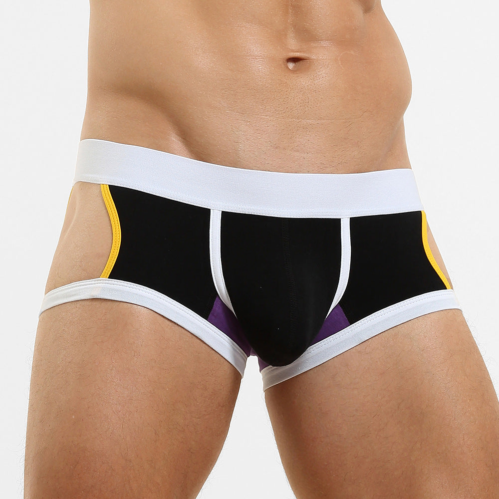 4-Pack SEOBEAN Men's Low Waist Printed Dragon Boxer Briefs U-Shaped Comfortable Lightweight Fashion Innerwear