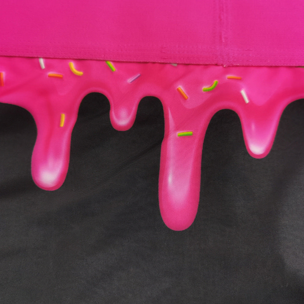 4-Pack SEOBEAN Floral pattern Men's Low Waist Printed Dragon Boxer Briefs U-Shaped Comfortable Lightweight Fashion Innerwear