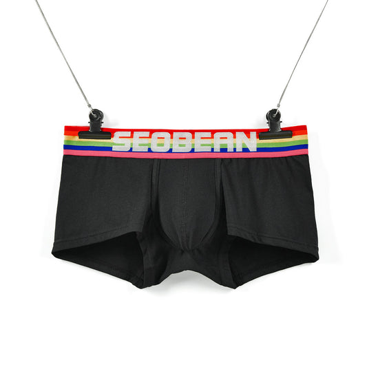 7 pieces SEOBEAN Men's underwear comfortable sweat-wicking boxers men's bump shorts