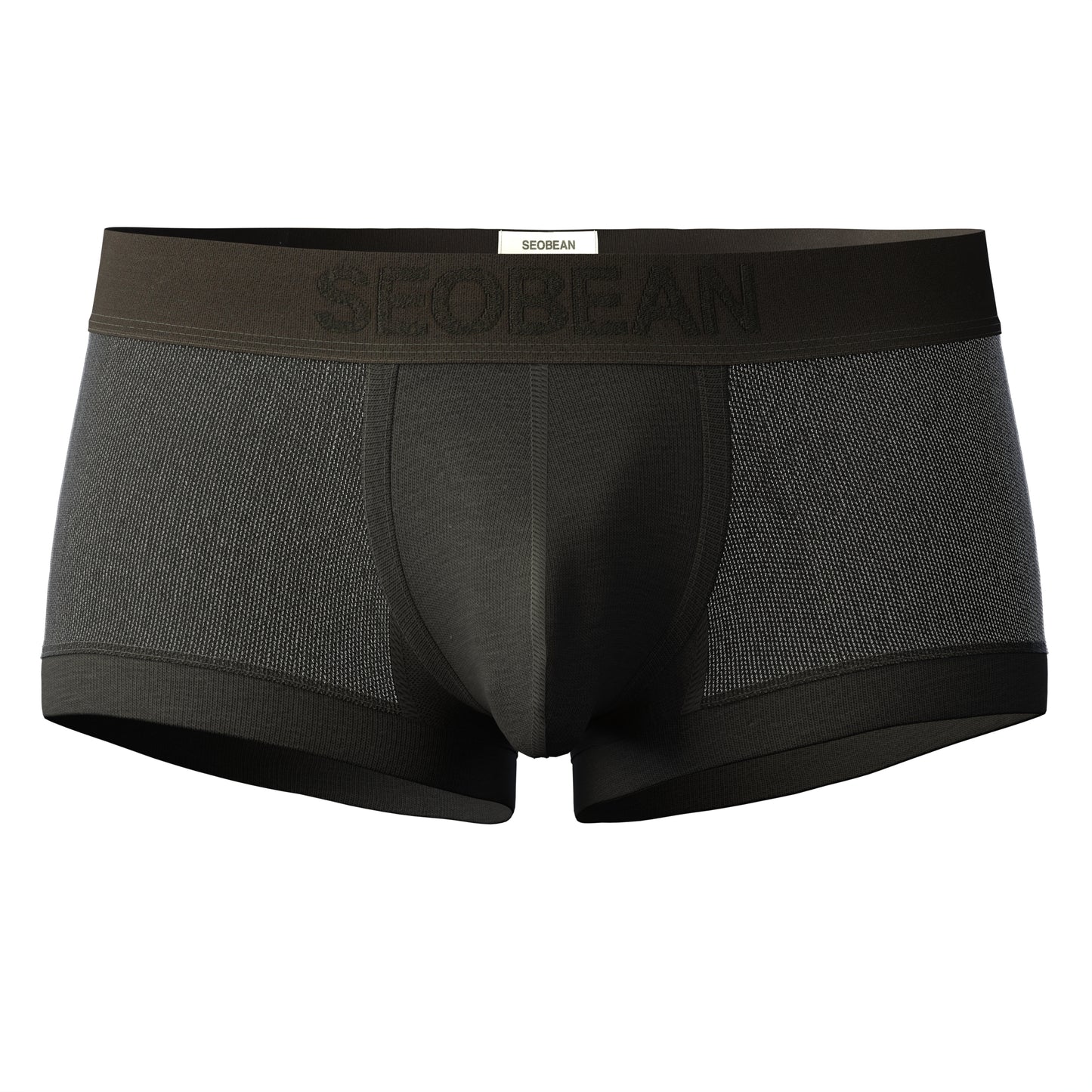 4 pieces SEOBEAN Men's Fashionable Ice Silk Mesh Semi-Transparent U-Shaped Briefs Comfortable Breathable Sexual Desire Underwear