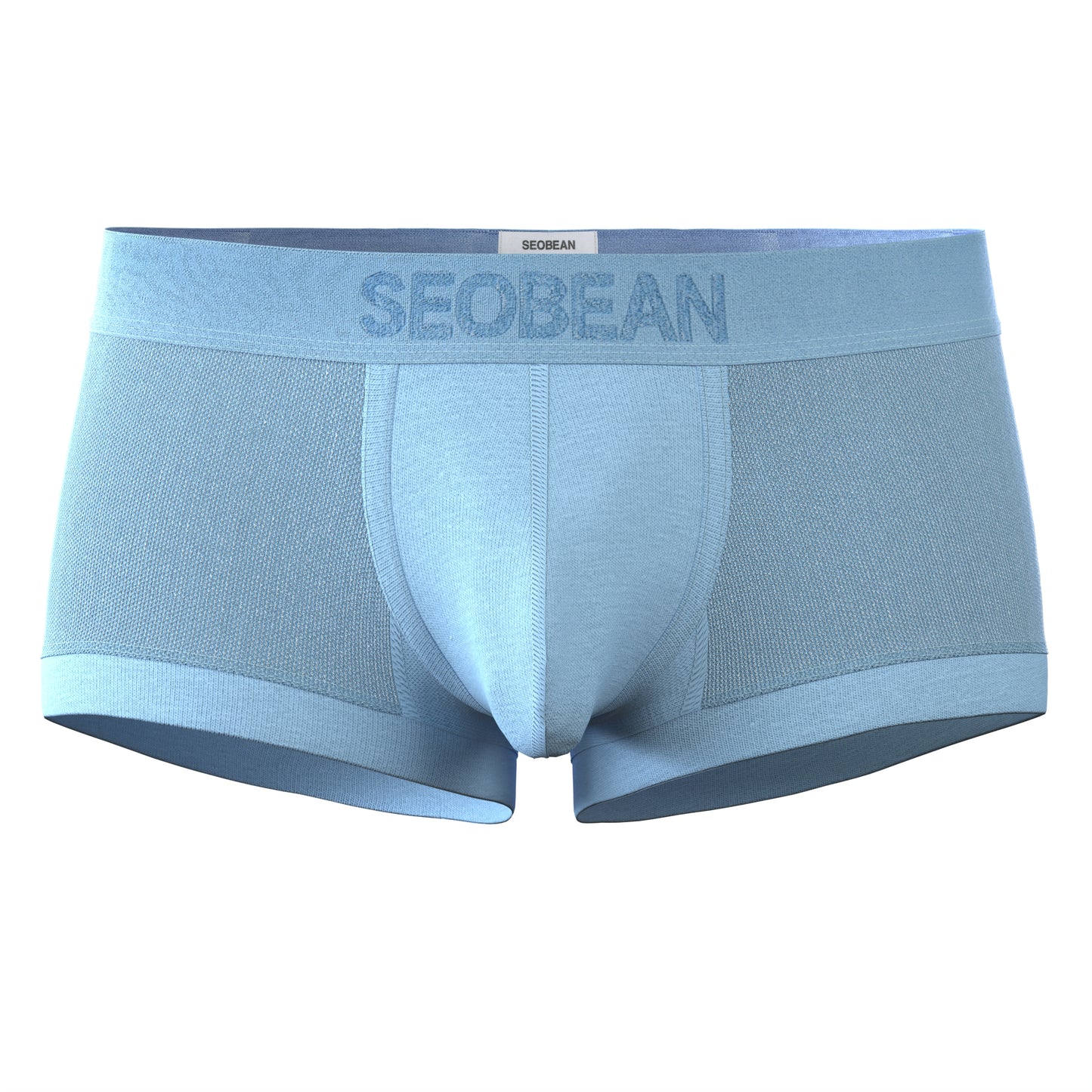 4 pieces SEOBEAN Men's Fashionable Ice Silk Mesh Semi-Transparent U-Shaped Briefs Comfortable Breathable Sexual Desire Underwear