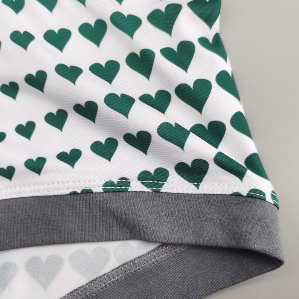 4-Pack SEOBEAN love Men's Low Waist Printed Dragon Boxer Briefs U-Shaped Comfortable Lightweight Fashion Innerwear