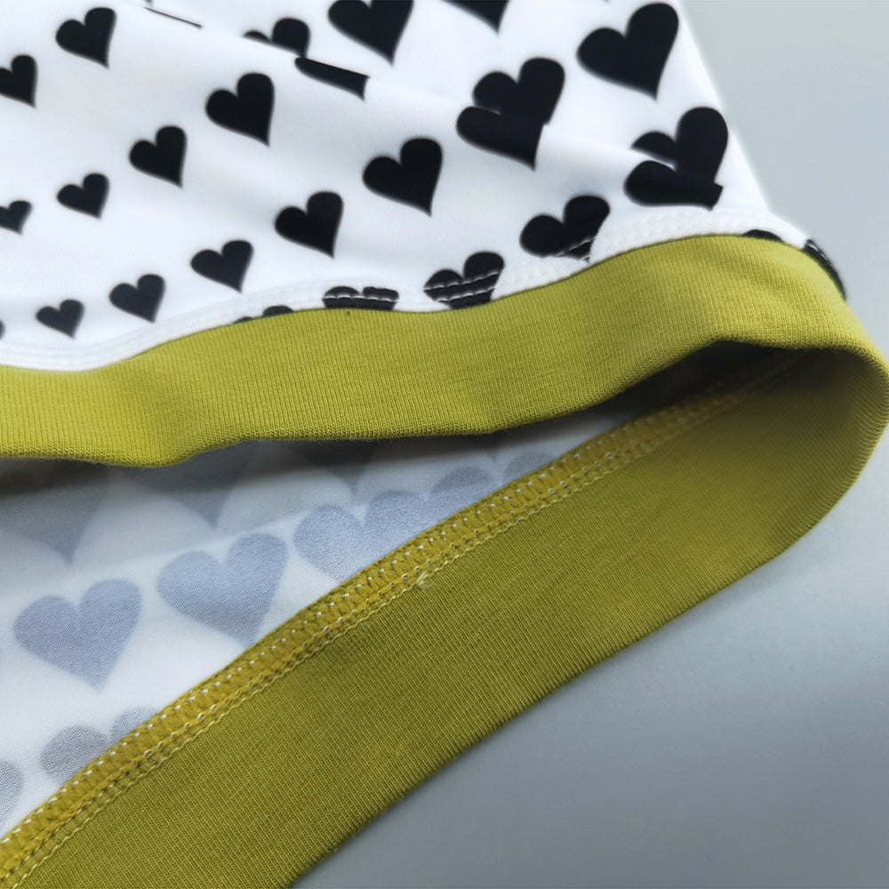 4-Pack SEOBEAN love Men's Low Waist Printed Dragon Boxer Briefs U-Shaped Comfortable Lightweight Fashion Innerwear