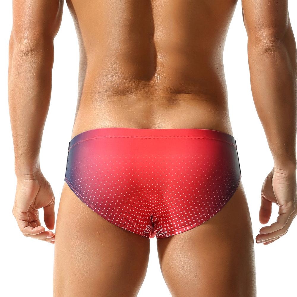 SEOBEAN Men's sexy triangle swim trunks quick-drying competitive hot spring beach surf swimsuit