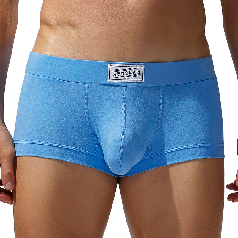 6 pieces SEOBEAN Men's underwear comfortable sweat-wicking boxers men's bump shorts