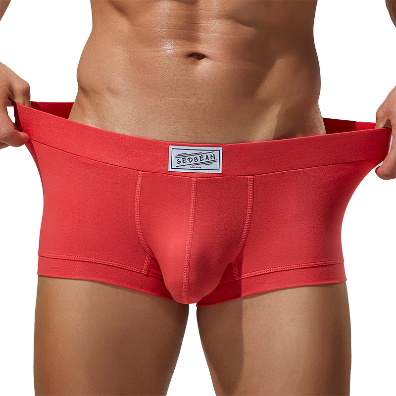 6 pieces SEOBEAN Men's underwear comfortable sweat-wicking boxers men's bump shorts