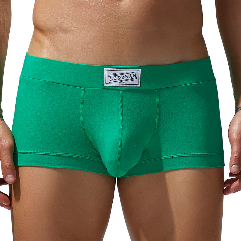 6 pieces SEOBEAN Men's underwear comfortable sweat-wicking boxers men's bump shorts