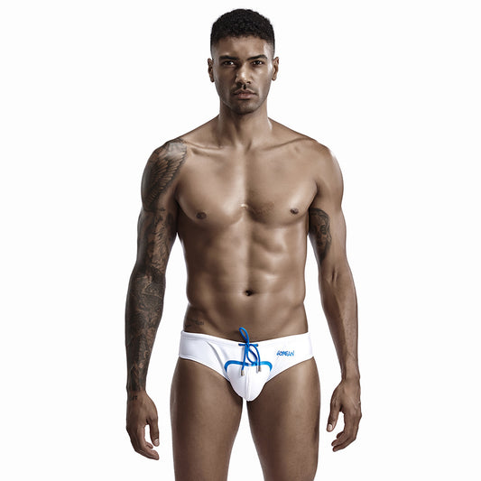 SEOBEAN Men's sexy triangle swim trunks quick-drying competitive hot spring beach surf swimsuit