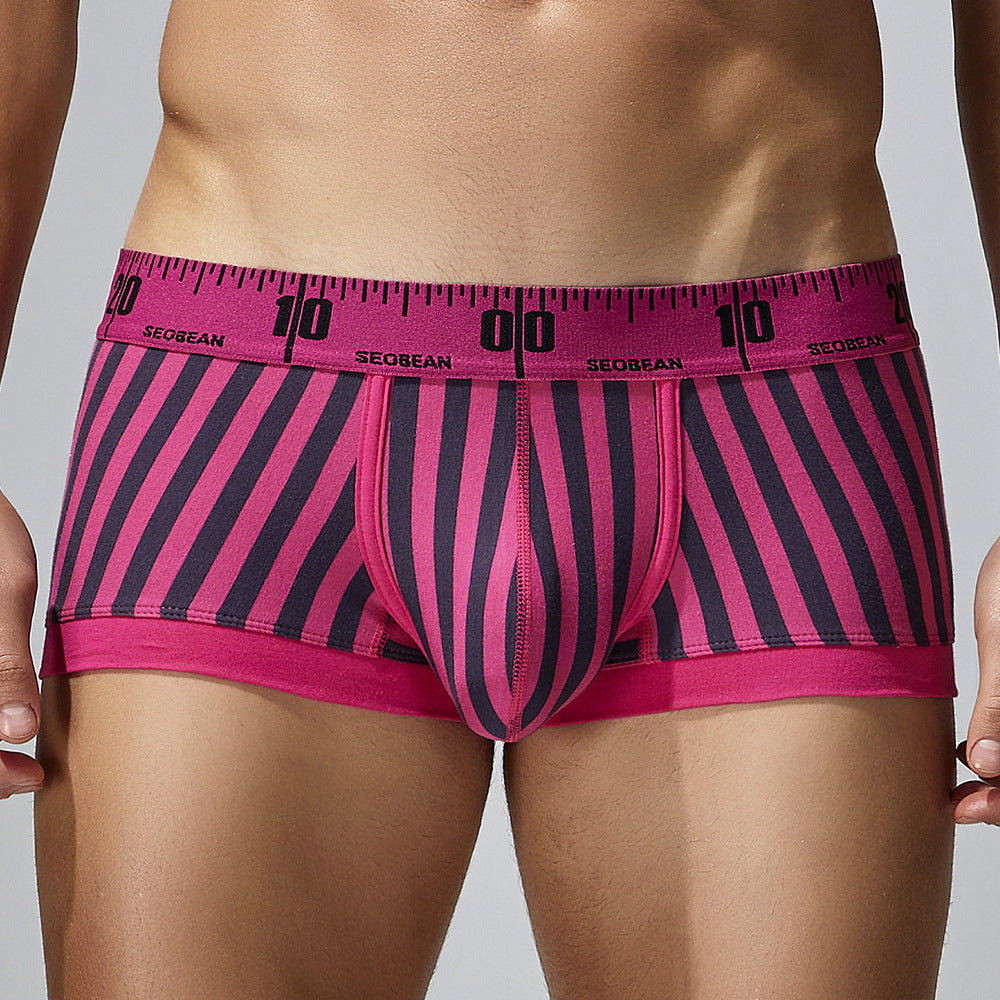 3-Pack SEOBEAN Men's Low Waist Printed Dragon Boxer Briefs U-Shaped Comfortable Lightweight Fashion Innerwear