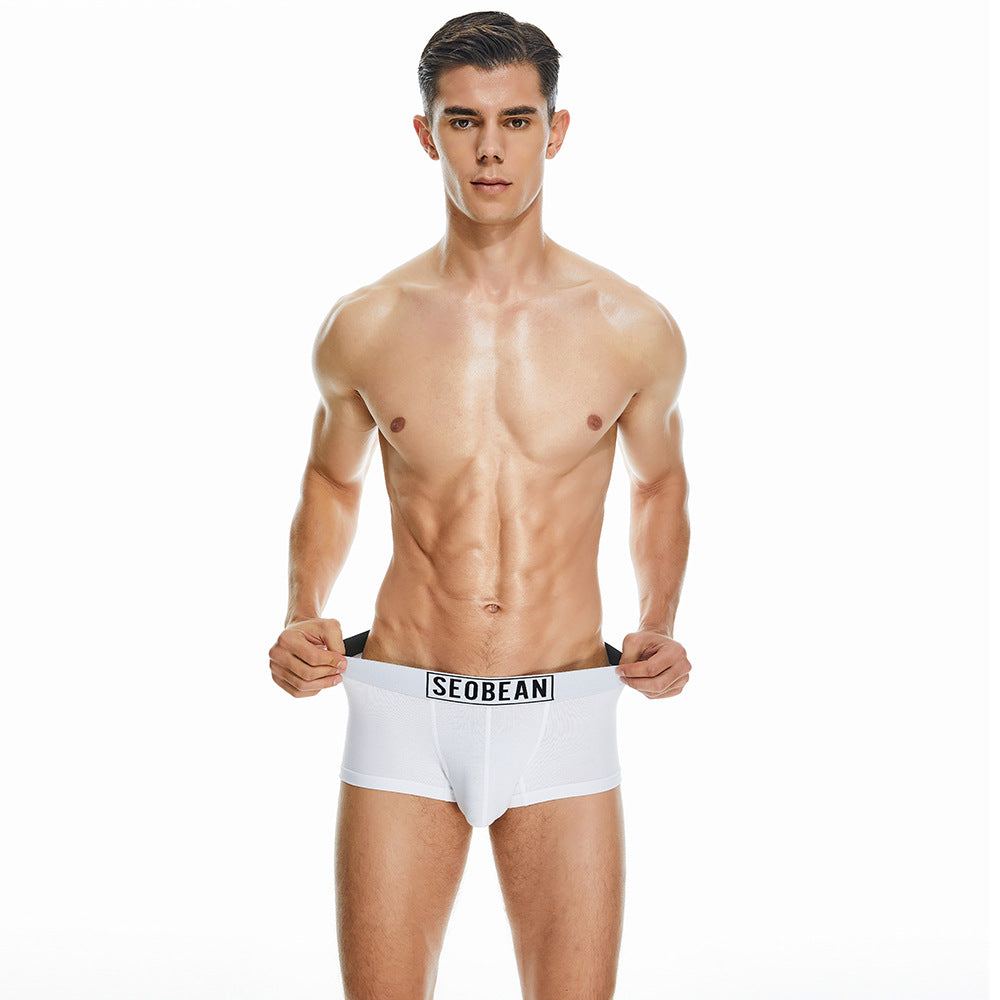 7 pieces SEOBEAN Men's underwear comfortable sweat-wicking boxers men's bump shorts