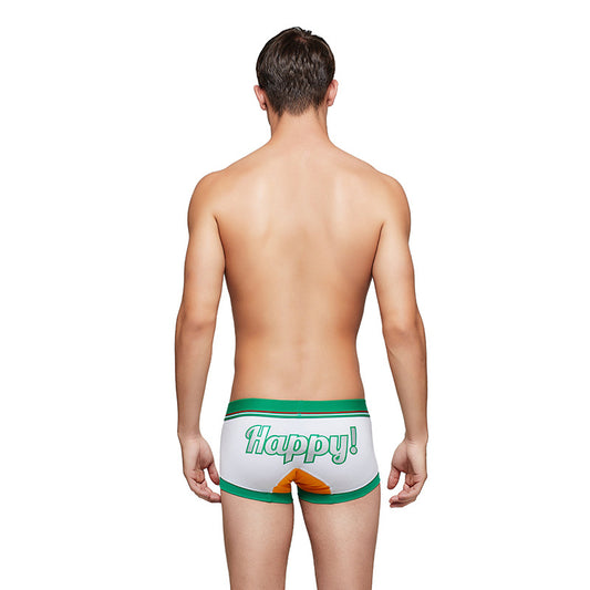 4 pieces SEOBEAN Men's cotton underwear comfortable sweat-wicking boxers men's bump shorts