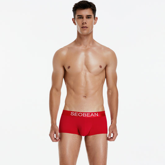 6 pieces SEOBEAN Men's underwear comfortable sweat-wicking boxers men's bump shorts