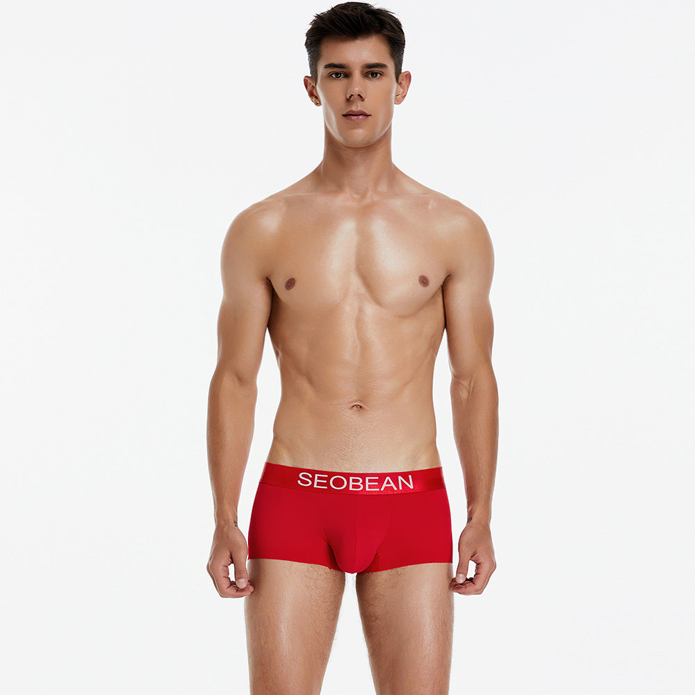 6 pieces SEOBEAN Men's underwear comfortable sweat-wicking boxers men's bump shorts