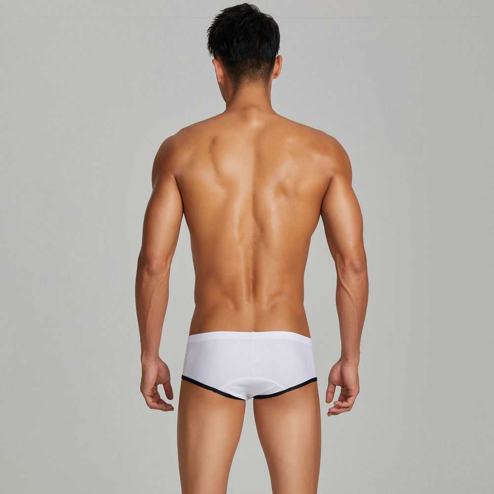 SEOBEAN Men's sexy triangle swim trunks quick-drying competitive hot spring beach surf swimsuit