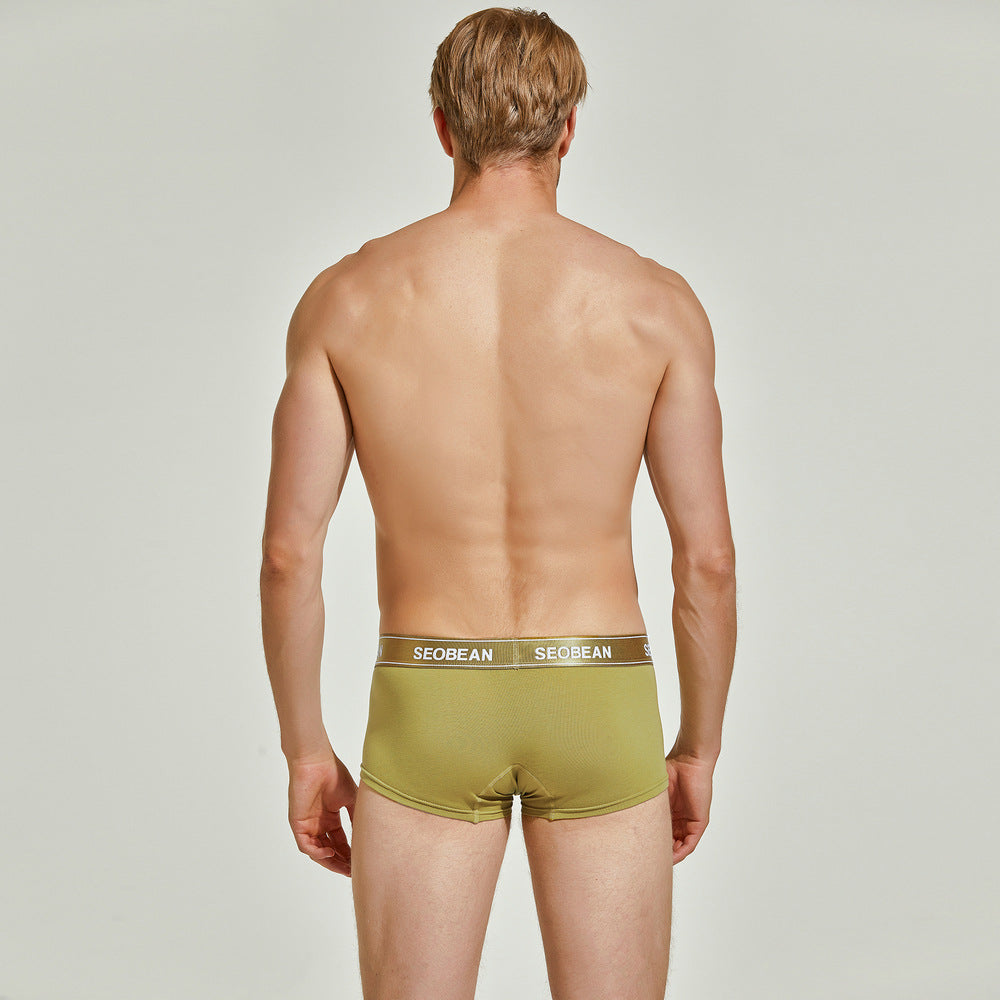 6 pieces SEOBEAN Men's underwear comfortable sweat-wicking boxers men's bump shorts