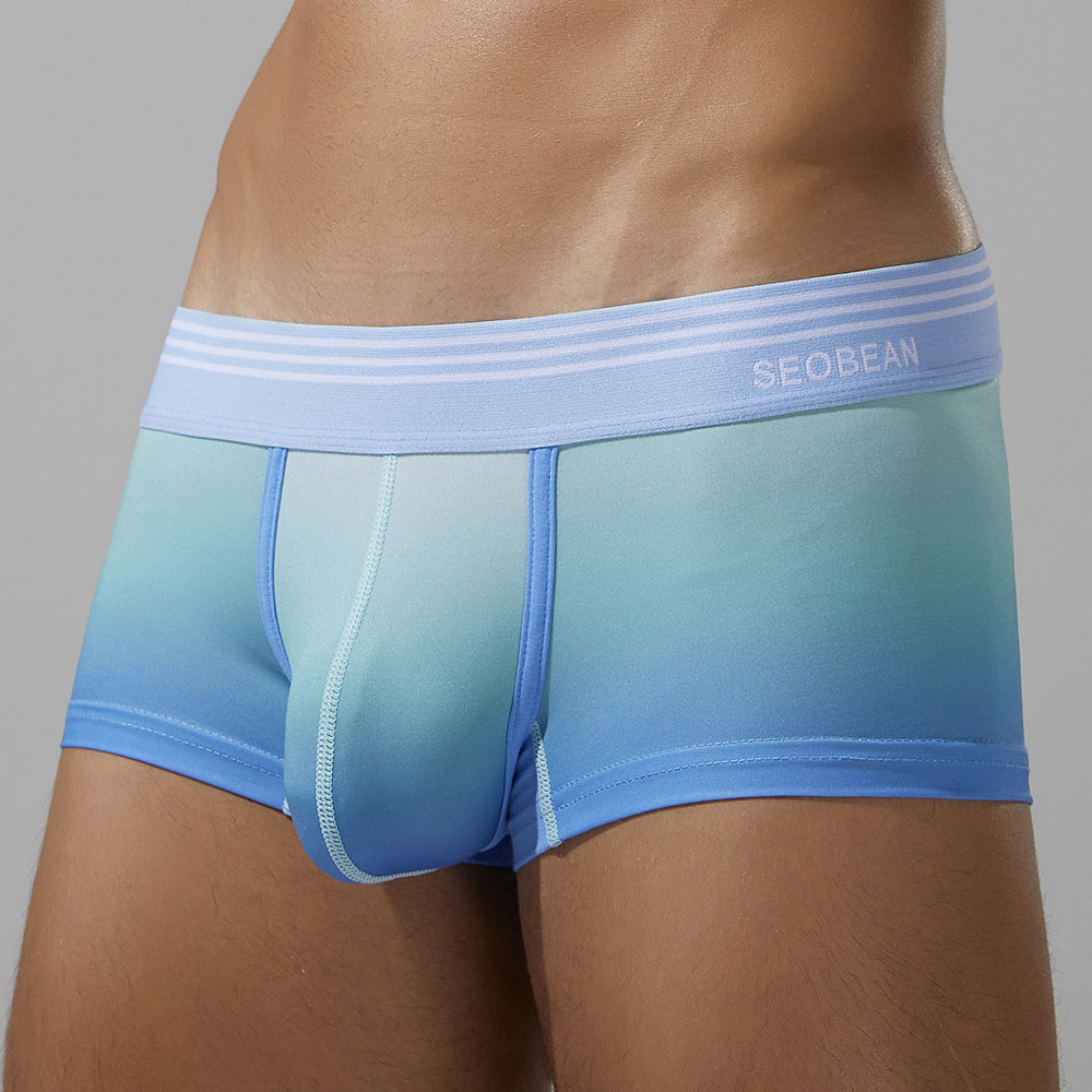4 pieces SEOBEAN Men's underwear comfortable sweat-wicking boxers men's bump shorts
