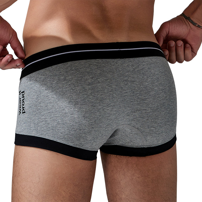 4-Pack SEOBEAN Men's Low Waist Printed Dragon Boxer Briefs U-Shaped Comfortable Lightweight Fashion Innerwear