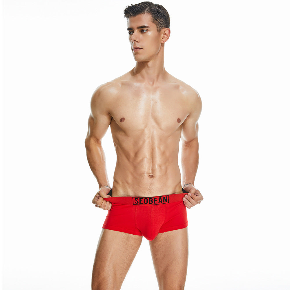7 pieces SEOBEAN Men's underwear comfortable sweat-wicking boxers men's bump shorts