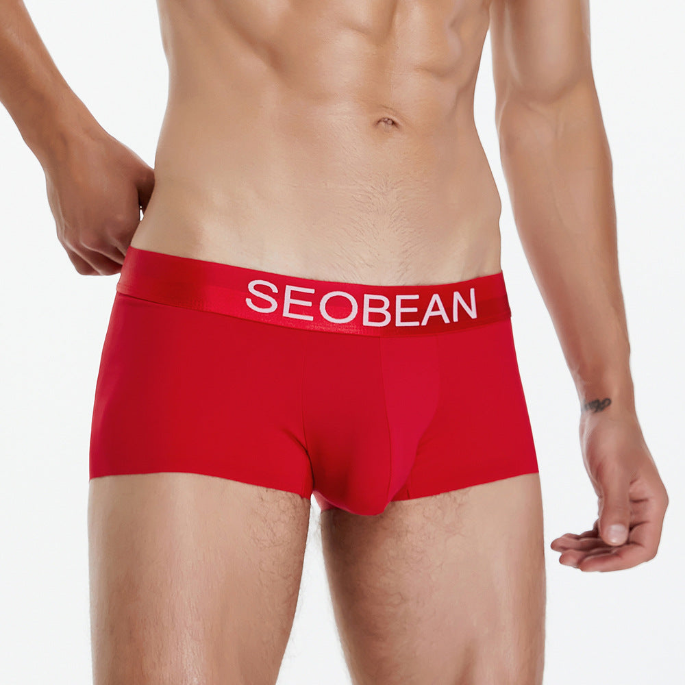 6 pieces SEOBEAN Men's underwear comfortable sweat-wicking boxers men's bump shorts