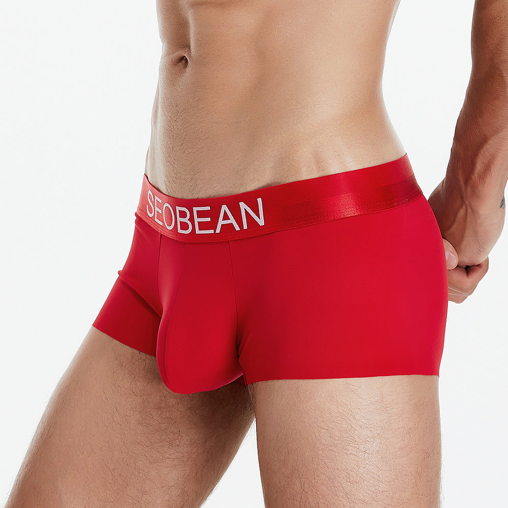 6 pieces SEOBEAN Men's underwear comfortable sweat-wicking boxers men's bump shorts