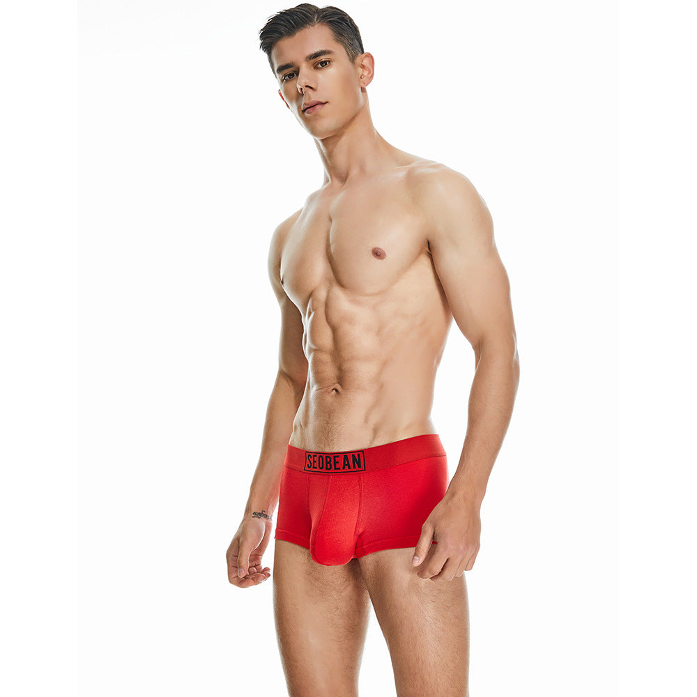 7 pieces SEOBEAN Men's underwear comfortable sweat-wicking boxers men's bump shorts