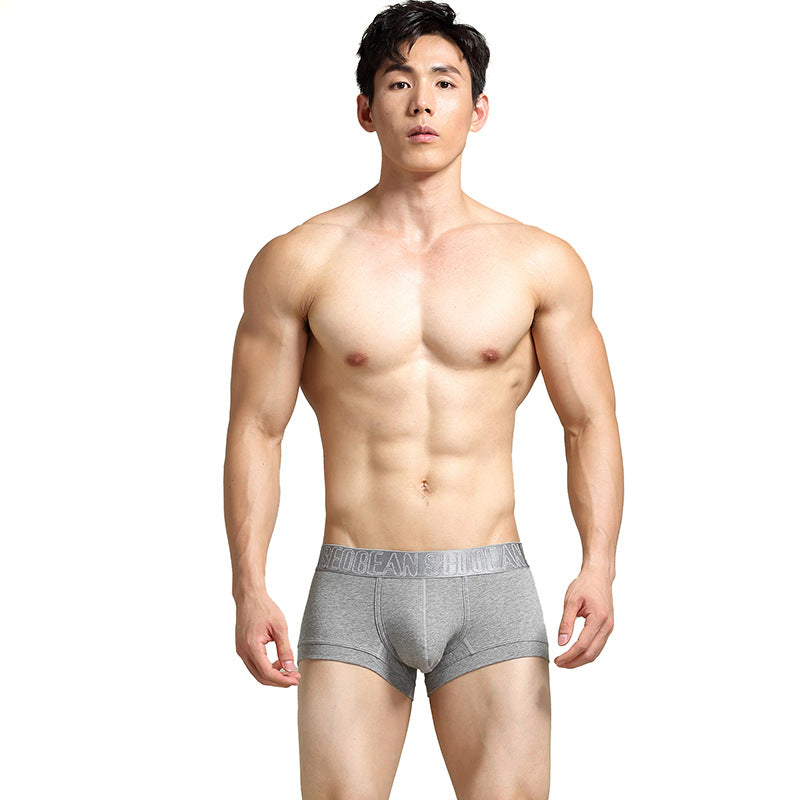 8 pieces SEOBEAN Men's underwear comfortable sweat-wicking boxers men's bump shorts