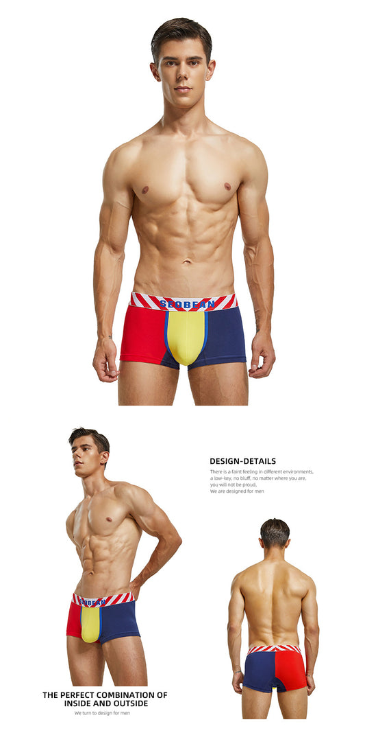 6 Pieces SEOBEAN of Angry Birds Men's Boxer Briefs Colorful Comfortable Men's Underwear