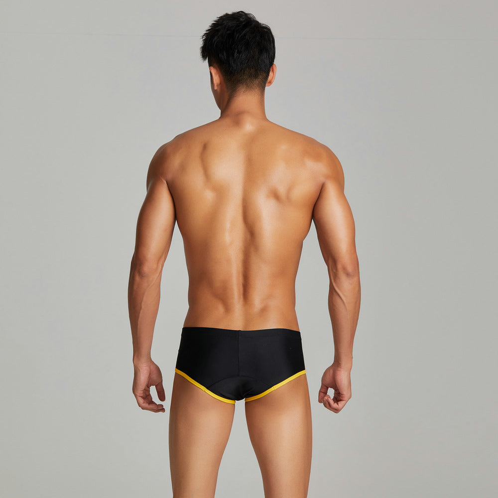 SEOBEAN Men's sexy triangle swim trunks quick-drying competitive hot spring beach surf swimsuit