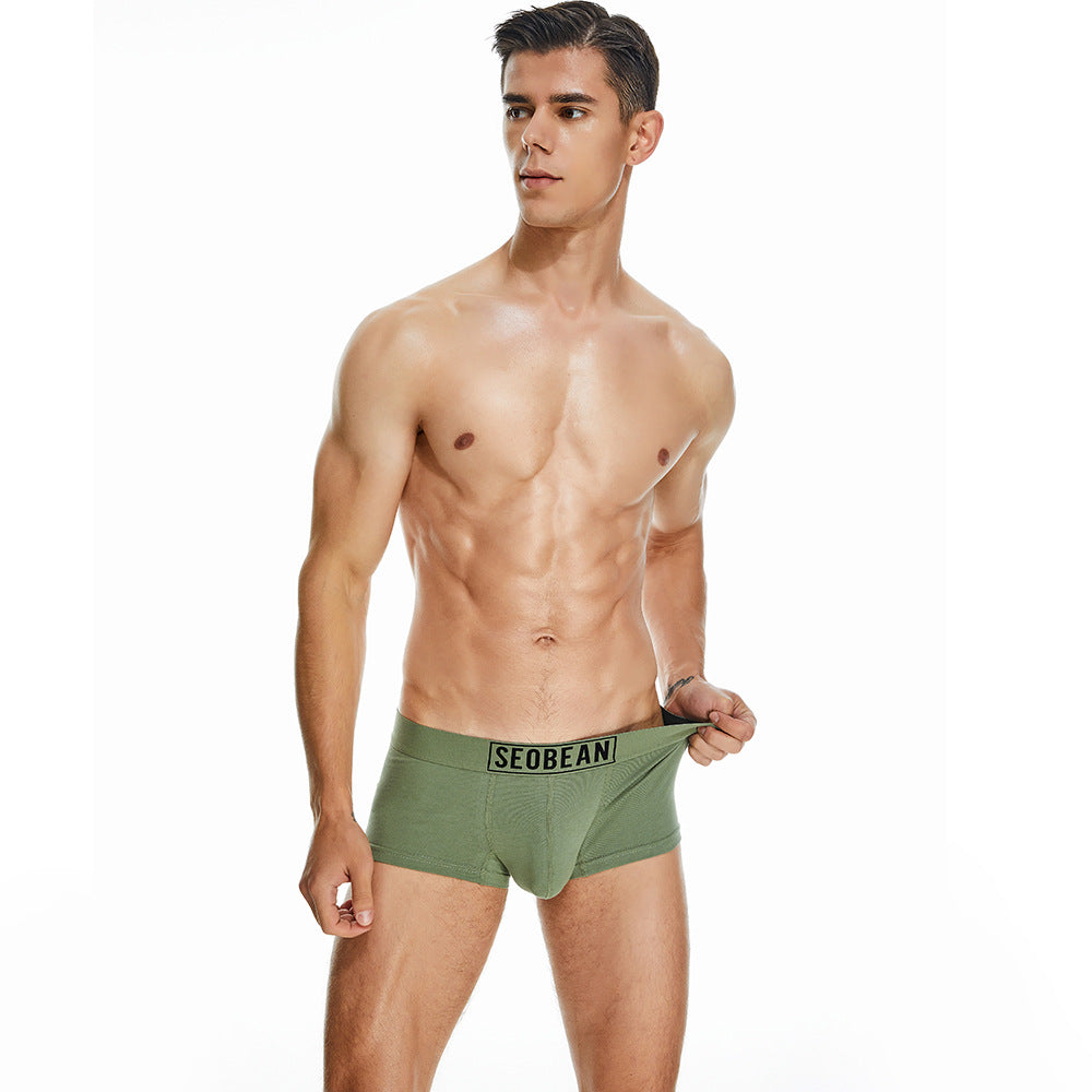 7 pieces SEOBEAN Men's underwear comfortable sweat-wicking boxers men's bump shorts