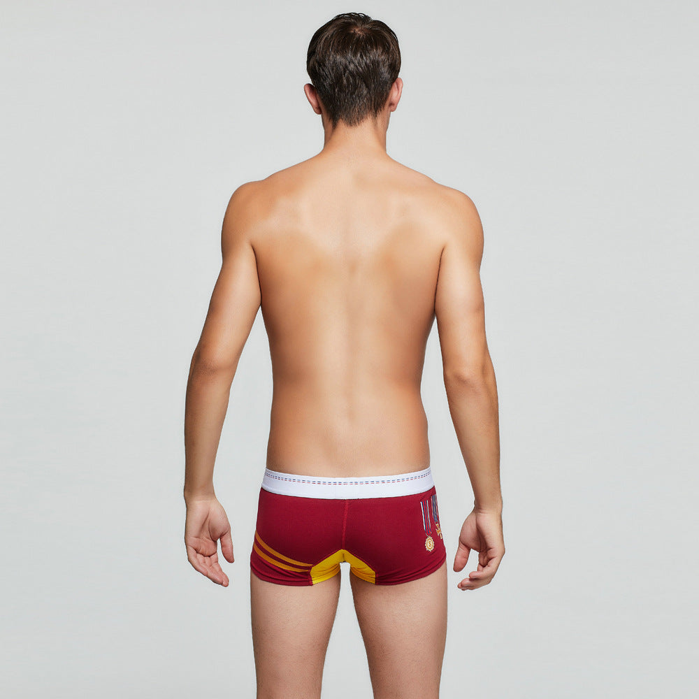 5 pieces SEOBEAN Men's cotton underwear comfortable sweat-wicking boxers men's bump shorts