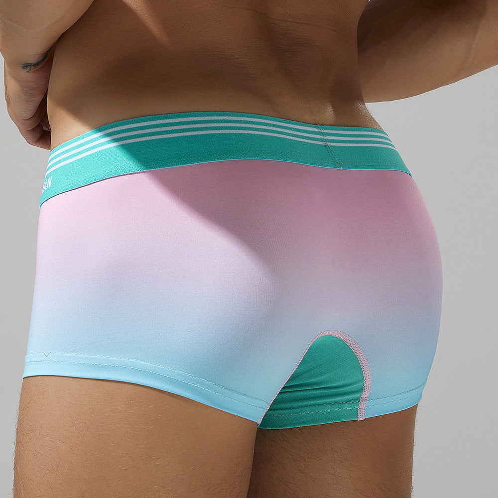 4 pieces SEOBEAN Men's underwear comfortable sweat-wicking boxers men's bump shorts