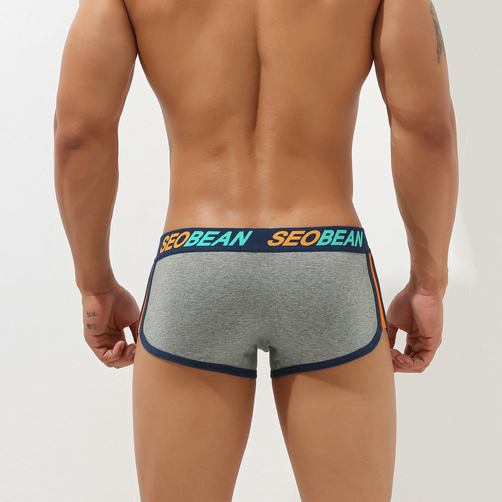 6 pieces SEOBEAN Men's underwear comfortable sweat-wicking boxers men's bump shorts