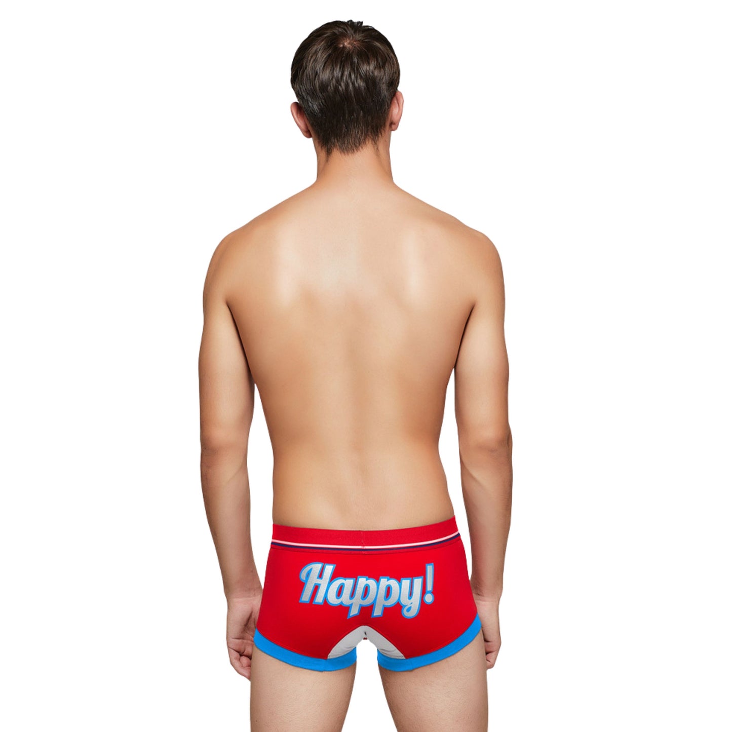 4 pieces SEOBEAN Men's cotton underwear comfortable sweat-wicking boxers men's bump shorts