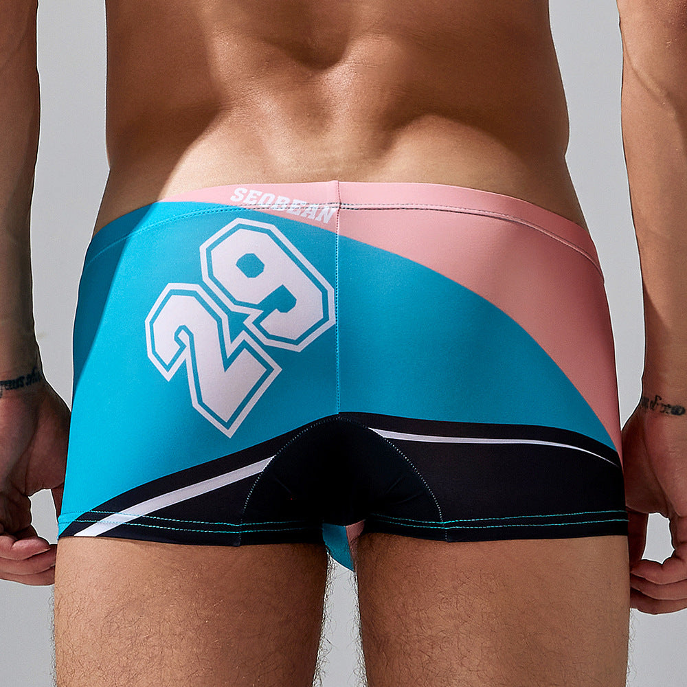 4 pieces SEOBEAN The classic number 29 Men's underwear comfortable sweat-wicking boxers men's bump shorts