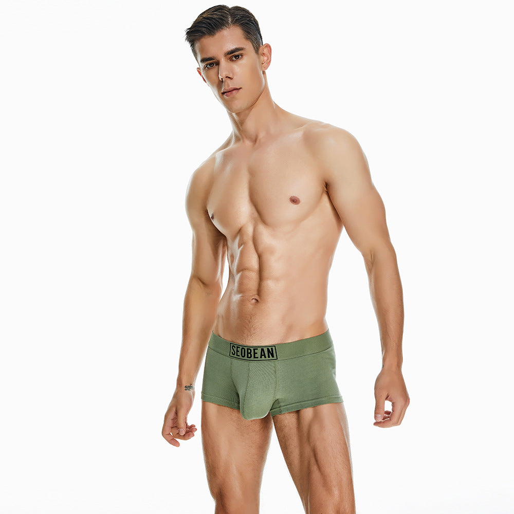 7 pieces SEOBEAN Men's underwear comfortable sweat-wicking boxers men's bump shorts