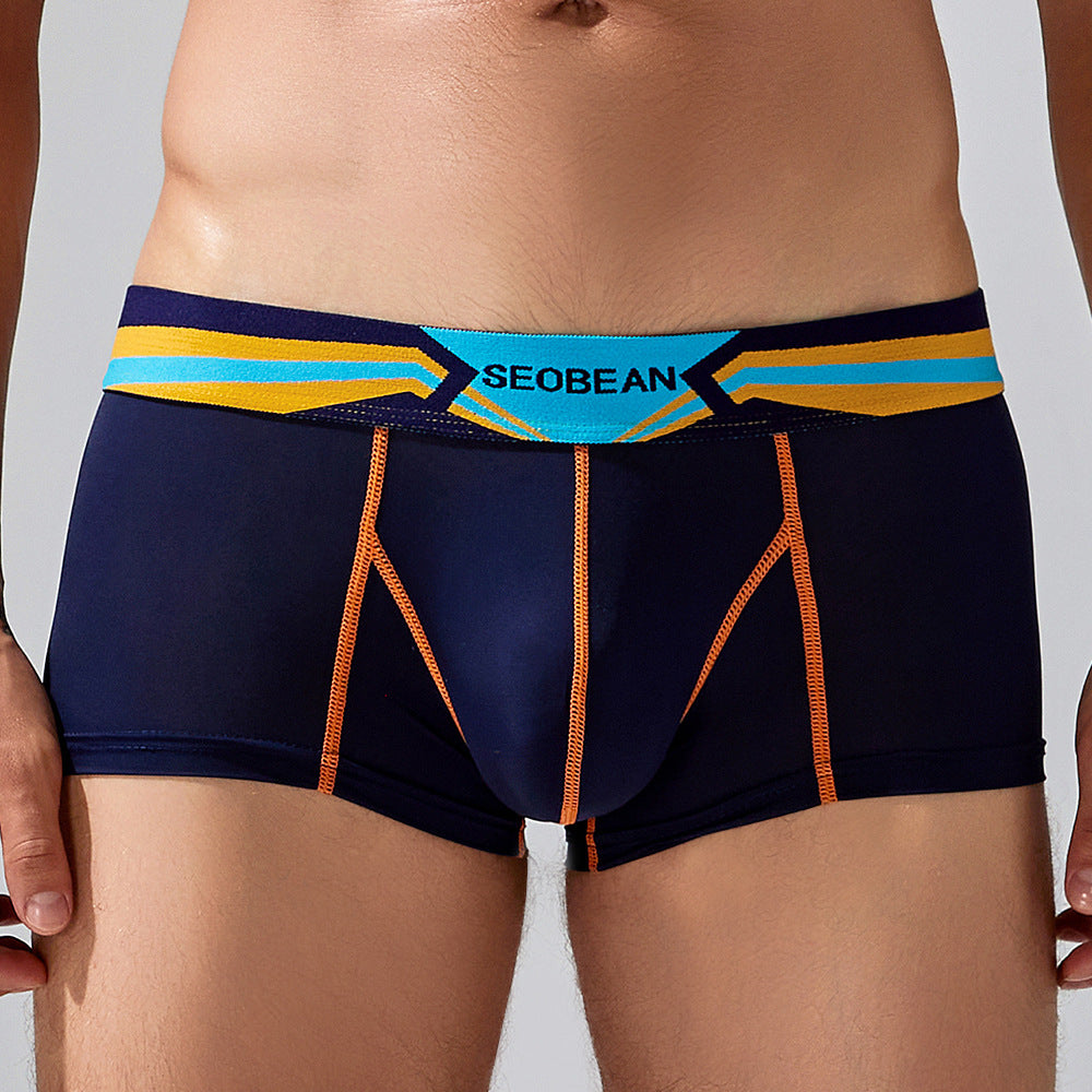 7 pieces SEOBEAN Men's underwear comfortable sweat-wicking boxers men's bump shorts