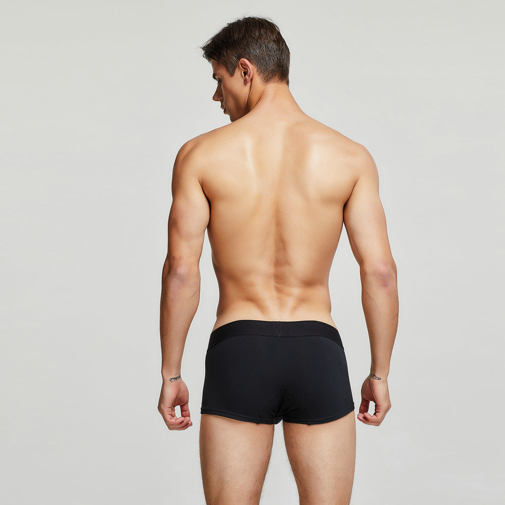 7 pieces SEOBEAN Men's cotton underwear comfortable sweat-wicking boxers men's bump shorts