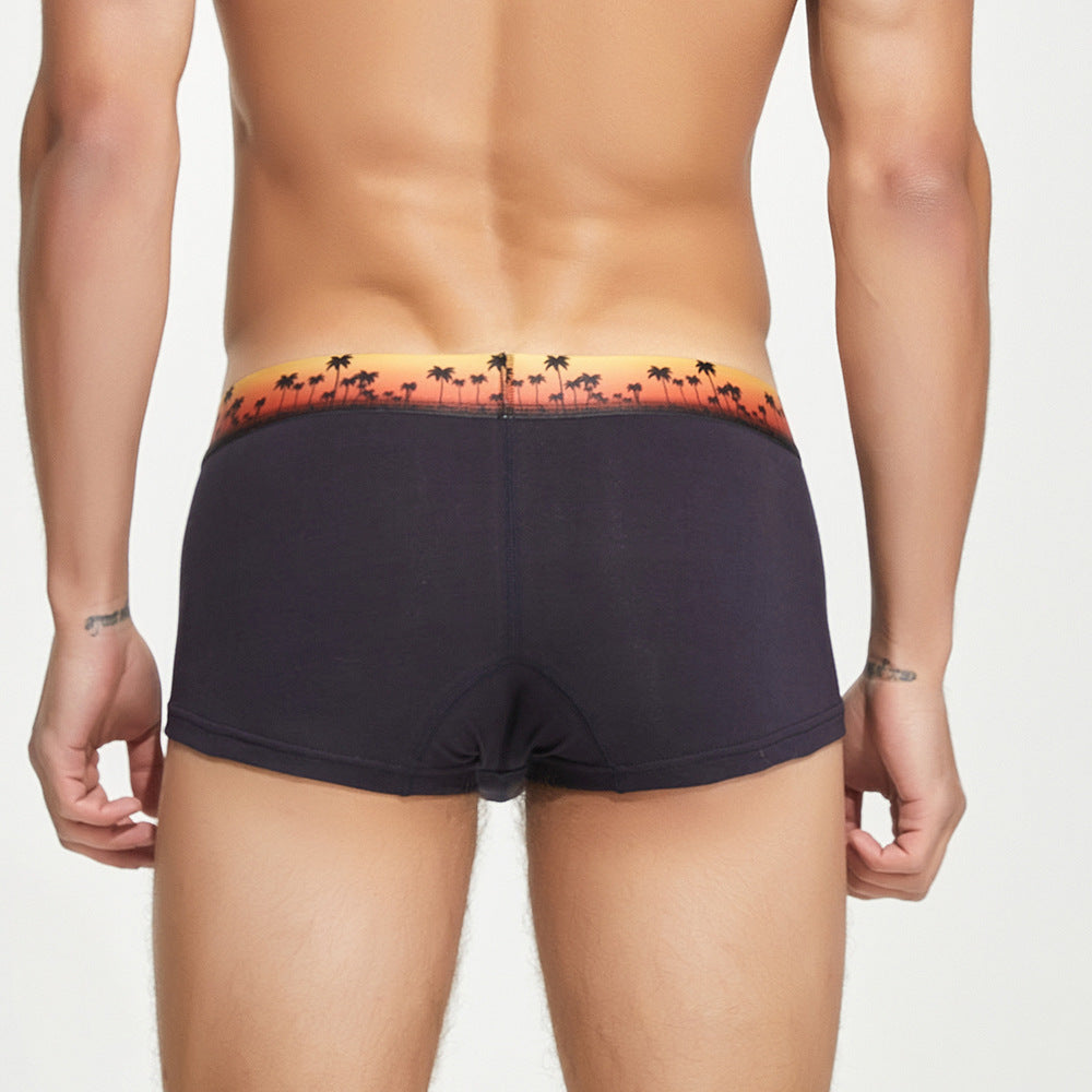 7 pieces SEOBEAN Men's underwear comfortable sweat-wicking boxers men's bump shorts